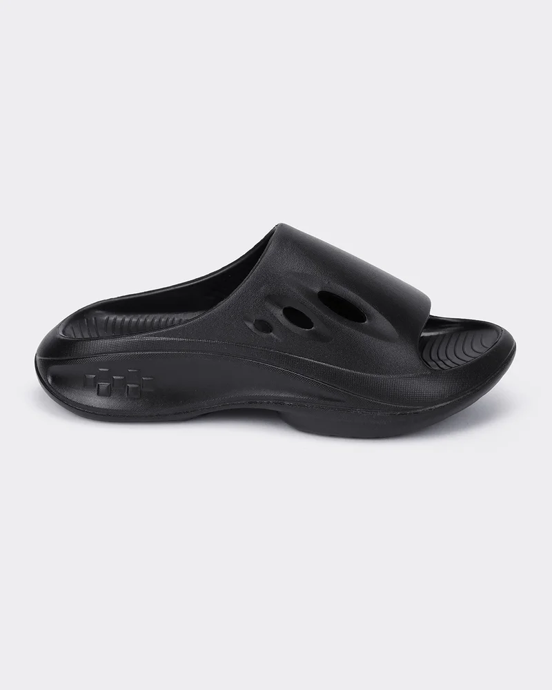 بيواكوف Men's Black Comfy Sliders